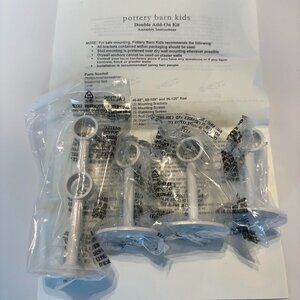 Pottery Barn Kids White Curtain Rod Brackets